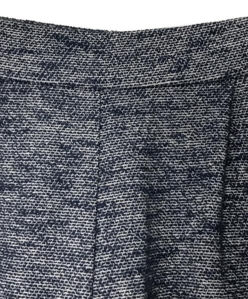 YORI（ヨリ）yori (ヨリ) サニーツイードワイドパンツ YR22-23004SP ネイビー サイズ:38の古着・服飾アイテム