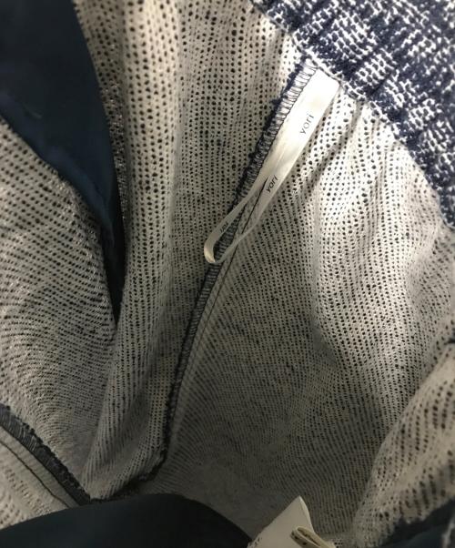YORI（ヨリ）yori (ヨリ) サニーツイードワイドパンツ YR22-23004SP ネイビー サイズ:38の古着・服飾アイテム
