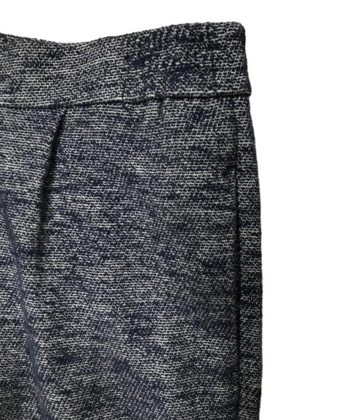 YORI（ヨリ）yori (ヨリ) サニーツイードワイドパンツ YR22-23004SP ネイビー サイズ:38の古着・服飾アイテム