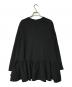 yori (ヨリ) ぬくぬくヘムフリルブラウス ブラック サイズ:38：4500円