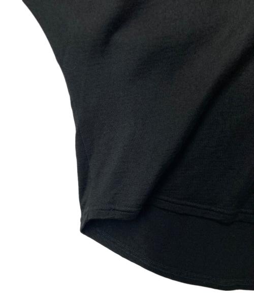 Y's for living（ワイズフォーリビング）Y'S for living (ワイズフォーリビング) ウールニット ショートスリーブカーディガン ブラック サイズ:Freeの古着・服飾アイテム