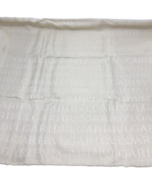 BVLGARI（ブルガリ）BVLGARI (ブルガリ) 総柄ストール ベージュ 未使用品の古着・服飾アイテム