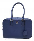 A.D.M.J.エーディーエムジェイ）の古着「レザーボストンバック」｜ブルー