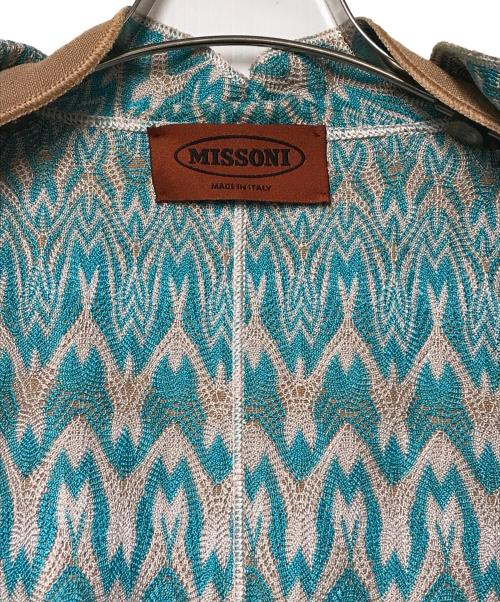 missoni（ミッソーニ）MISSONI (ミッソーニ) フリルジャケット 1945-10-1940 ベージュ サイズ:-の古着・服飾アイテム