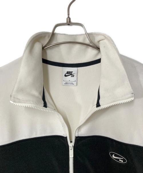 NIKE（ナイキ）NIKE (ナイキ) ベロアトラックジャケット ホワイト×ブラック サイズ:Lの古着・服飾アイテム