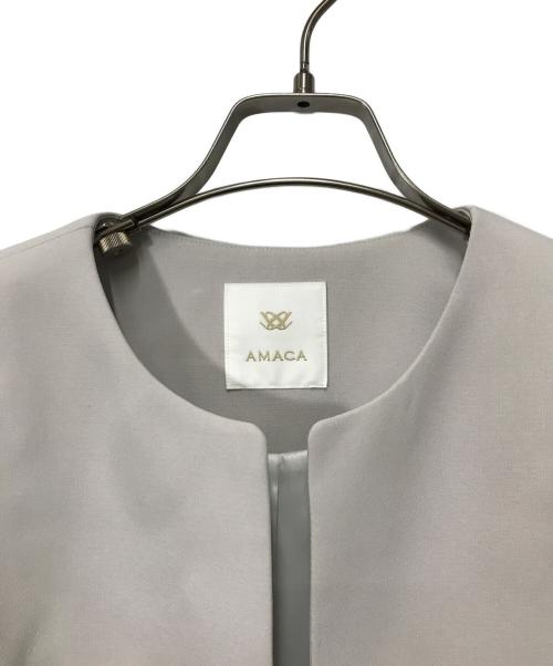 AMACA（アマカ）AMACA (アマカ) セットアップスーツ ベージュ サイズ:40の古着・服飾アイテム