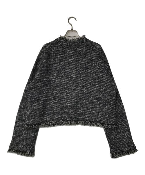 SLOBE IENA（スローブ イエナ）SLOBE IENA (スローブ イエナ) ツイードニットカーディガン 24-080-912-6010-4-0 ネイビー×ブラック サイズ:-の古着・服飾アイテム