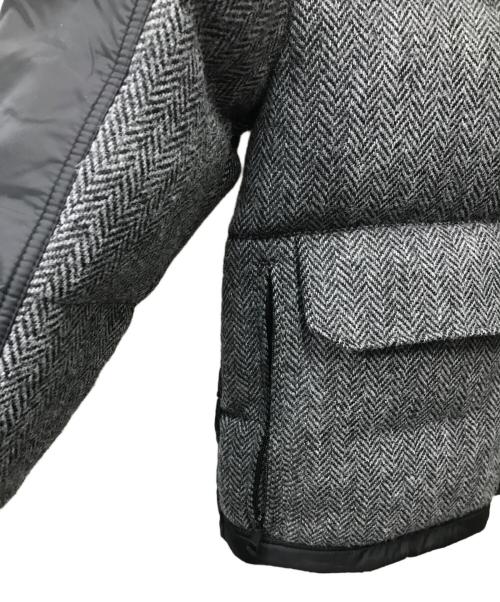 MONCLER（モンクレール）MONCLER (モンクレール) ROEERT フーデットダウンジャケット グレー×ブラック サイズ:1の古着・服飾アイテム