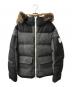 MONCLER（モンクレール）の古着「ROEERT フーデットダウンジャケット」｜グレー×ブラック