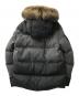 MONCLER (モンクレール) ROEERT フーデットダウンジャケット グレー×ブラック サイズ:1：80000円