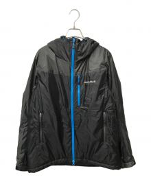 mont-bell（モンベル）の古着「フラットアイアンパーカ 1101573」｜ブラック×グレー