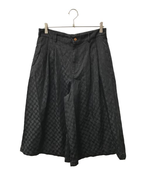 COMME des GARCONS COMME des GARCONS（コムデギャルソン コムデギャルソン）COMME des GARCONS COMME des GARCONS (コムデギャルソン コムデギャルソン) ジャガードタックワイドパンツ ブラック サイズ:Ｍの古着・服飾アイテム