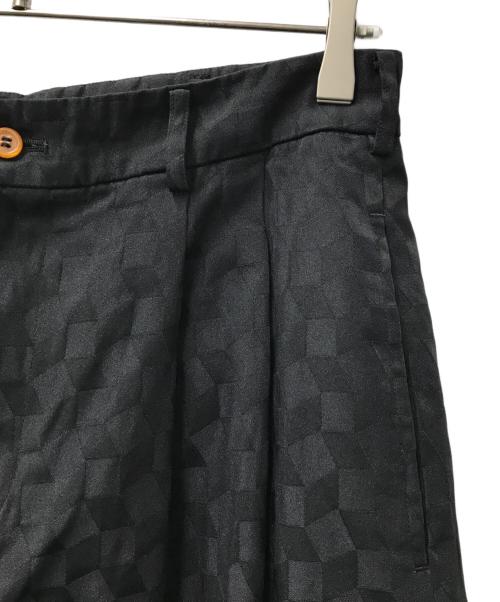 COMME des GARCONS COMME des GARCONS（コムデギャルソン コムデギャルソン）COMME des GARCONS COMME des GARCONS (コムデギャルソン コムデギャルソン) ジャガードタックワイドパンツ ブラック サイズ:Ｍの古着・服飾アイテム