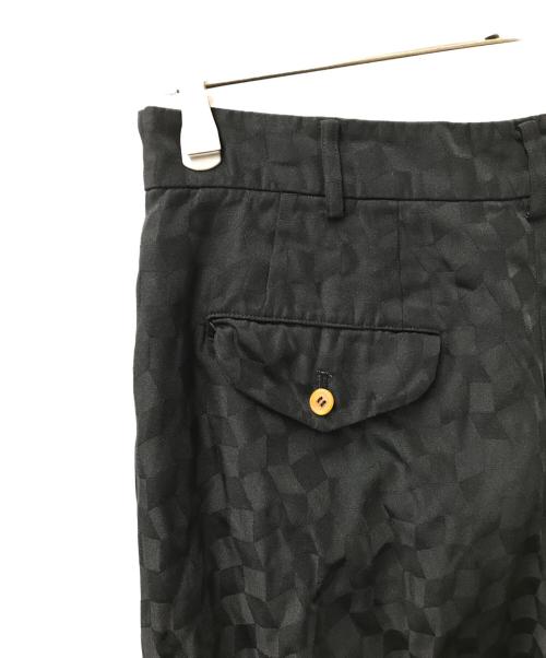COMME des GARCONS COMME des GARCONS（コムデギャルソン コムデギャルソン）COMME des GARCONS COMME des GARCONS (コムデギャルソン コムデギャルソン) ジャガードタックワイドパンツ ブラック サイズ:Ｍの古着・服飾アイテム