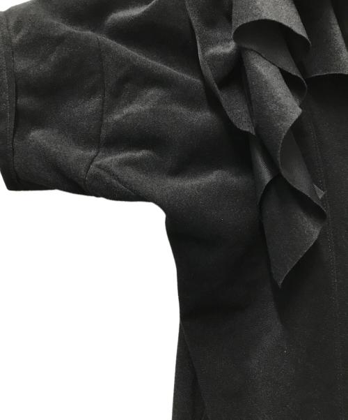 tricot COMME des GARCONS（トリココムデギャルソン）tricot COMME des GARCONS (トリココムデギャルソン) フリルカラー ワンピース TB-O203 AD2018 ブラック サイズ:Ｍの古着・服飾アイテム