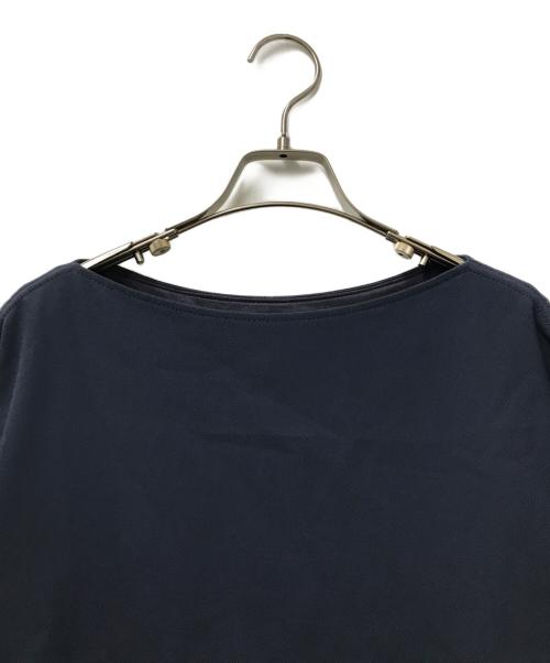 CYCLAS（シクラス）CYCLAS (シクラス) レーヨン ナイロン ボートネック ロング ワンピース 1-07-09-0019 ネイビー サイズ:36の古着・服飾アイテム