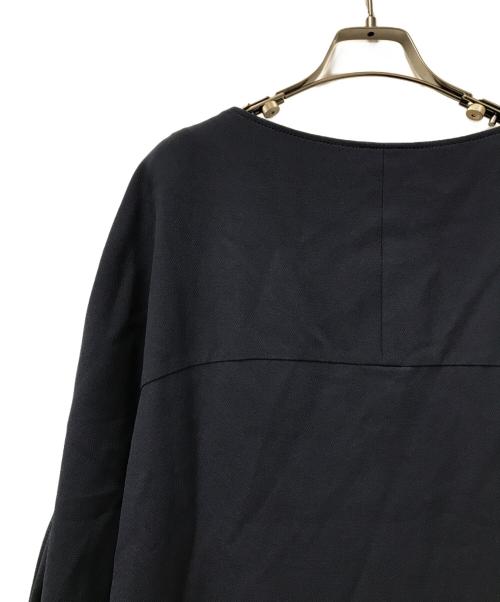 CYCLAS（シクラス）CYCLAS (シクラス) レーヨン ナイロン ボートネック ロング ワンピース 1-07-09-0019 ネイビー サイズ:36の古着・服飾アイテム