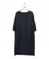 CYCLAS（シクラス）の古着「レーヨン ナイロン ボートネック ロング ワンピース 1-07-09-0019」｜ネイビー
