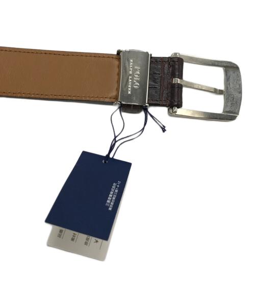 POLO RALPH LAUREN（ポロ・ラルフローレン）POLO RALPH LAUREN (ポロ・ラルフローレン) レザーベルト ブラウンの古着・服飾アイテム