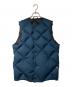 PIG & ROOSTER（ピッグ アンド ルースター）の古着「DA COMFY DOWN VEST」｜ブルー×ブラック