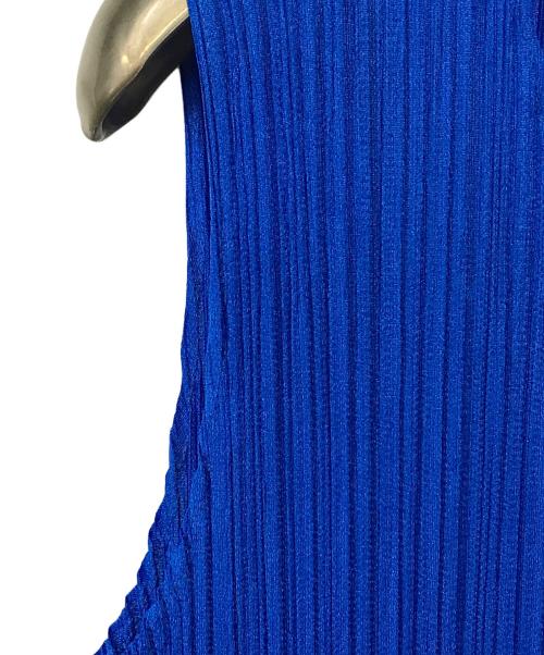 PLEATS PLEASE（プリーツプリーズ）PLEATS PLEASE (プリーツプリーズ) プリーツノースリーブワンピース ブルー サイズ:1の古着・服飾アイテム