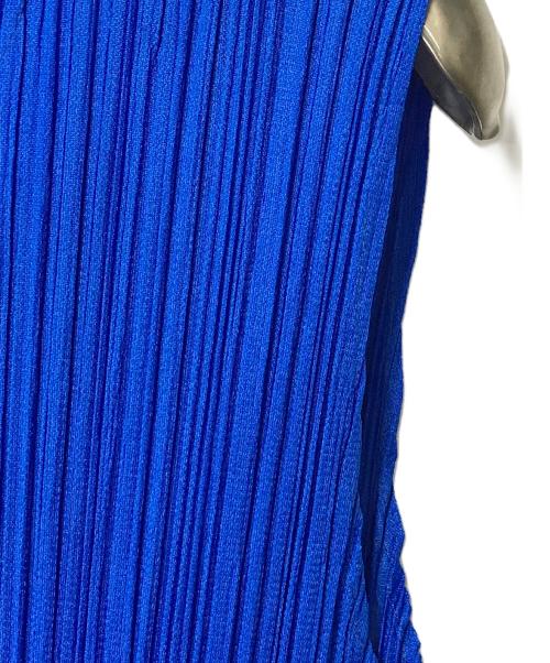 PLEATS PLEASE（プリーツプリーズ）PLEATS PLEASE (プリーツプリーズ) プリーツノースリーブワンピース ブルー サイズ:1の古着・服飾アイテム