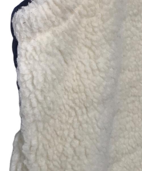 POLO RALPH LAUREN（ポロ・ラルフローレン）POLO RALPH LAUREN (ポロ・ラルフローレン) ナイロン切替フリースベスト アイボリー×ネイビー サイズ:Sの古着・服飾アイテム