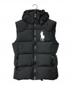 POLO RALPH LAURENポロ・ラルフローレン）の古着「フーデットダウンベスト」｜ブラック
