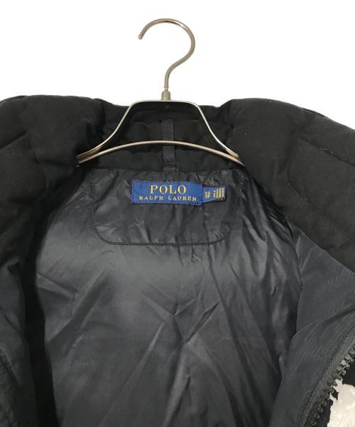POLO RALPH LAUREN（ポロ・ラルフローレン）POLO RALPH LAUREN (ポロ・ラルフローレン) フーデットダウンベスト ブラック サイズ:XSの古着・服飾アイテム