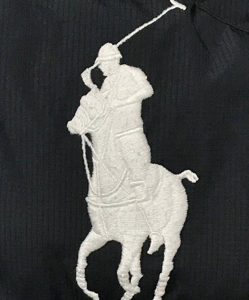 POLO RALPH LAUREN（ポロ・ラルフローレン）POLO RALPH LAUREN (ポロ・ラルフローレン) フーデットダウンベスト ブラック サイズ:XSの古着・服飾アイテム