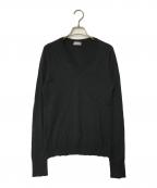 Diorディオール）の古着「爪痕ダメージ加工Vネックニット 5HH4059061」｜ブラック