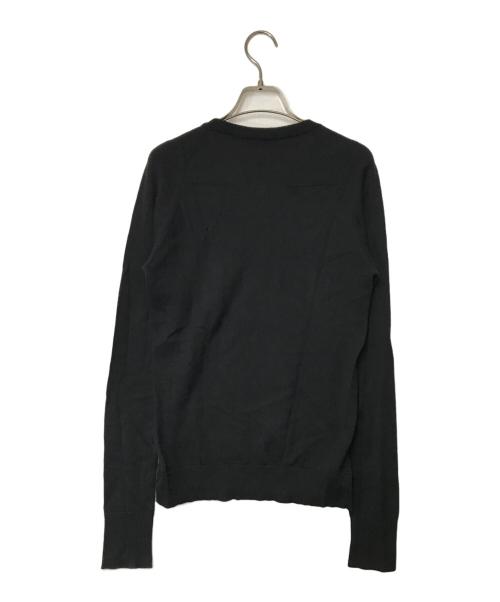 Dior（ディオール）DIOR (ディオール) 爪痕ダメージ加工Vネックニット 5HH4059061 ブラック サイズ:Sの古着・服飾アイテム