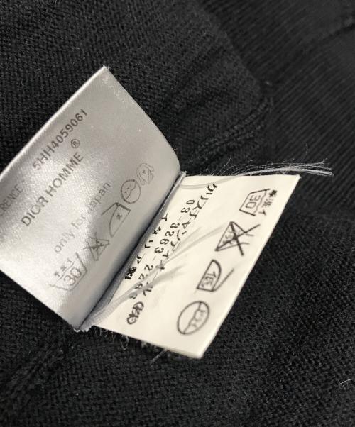 Dior（ディオール）DIOR (ディオール) 爪痕ダメージ加工Vネックニット 5HH4059061 ブラック サイズ:Sの古着・服飾アイテム