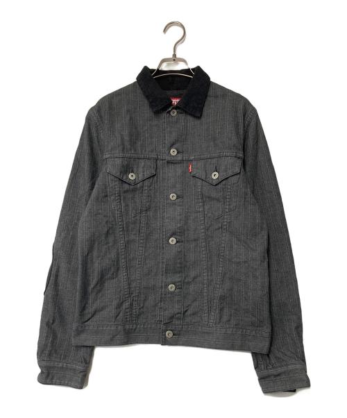 COMME des GARCONS JUNYA WATANABE MAN（コム デ ギャルソン ジュンヤ ワタナベ マン）COMME des GARCONS JUNYA WATANABE MAN (コム デ ギャルソン ジュンヤ ワタナベ マン) LEVI'S (リーバイス) エルボーパッチ デニムジャケット グレー サイズ:Sの古着・服飾アイテム