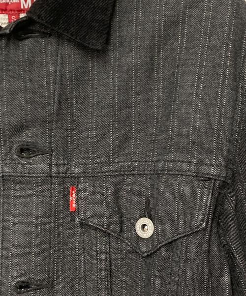 COMME des GARCONS JUNYA WATANABE MAN（コム デ ギャルソン ジュンヤ ワタナベ マン）COMME des GARCONS JUNYA WATANABE MAN (コム デ ギャルソン ジュンヤ ワタナベ マン) LEVI'S (リーバイス) エルボーパッチ デニムジャケット グレー サイズ:Sの古着・服飾アイテム