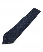 GUCCIグッチ）の古着「GG柄シルクネクタイ」｜ネイビー