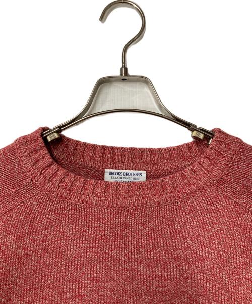 BROOKS BROTHERS（ブルックスブラザーズ）BROOKS BROTHERS (ブルックスブラザーズ) コットンクルーネックニット USA製 レッド サイズ:XLの古着・服飾アイテム