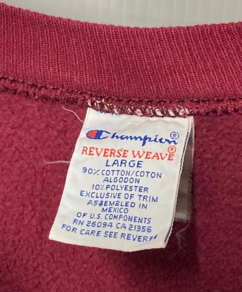 Champion REVERSE WEAVE（チャンピオン リバース ウィーブ）Champion REVERSE WEAVE (チャンピオン リバース ウィーブ) クルーネックスウェット ボルドー サイズ:Lの古着・服飾アイテム