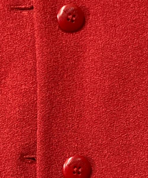 Salvatore Ferragamo（サルヴァトーレ フェラガモ）Salvatore Ferragamo (サルヴァトーレ フェラガモ) レーヨン スカートセットアップ レッド サイズ:46の古着・服飾アイテム