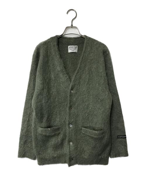 CAPTAINS HELM（キャプテンズヘルム）CAPTAINS HELM (キャプテンズヘルム) モヘアカーディガン グリーン サイズ:Mの古着・服飾アイテム