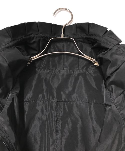 SPECCHIO（スペッチオ）SPECCHIO (スペッチオ) プリーツデザイン ジップアップコート ブラック サイズ:40の古着・服飾アイテム