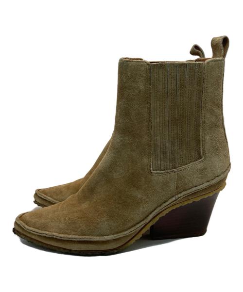 TORY BURCH（トリーバーチ）TORY BURCH (トリーバーチ) LILA HEELED ANKLE BOOT ベージュ サイズ:5 1/2の古着・服飾アイテム