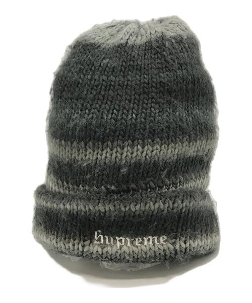 SUPREME（シュプリーム）Supreme (シュプリーム) Ombre Stripe Beanie グレーの古着・服飾アイテム
