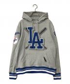 PRO STANDARDプロスタンダード）の古着「LA Letter Cross Bat Hoody」｜グレー