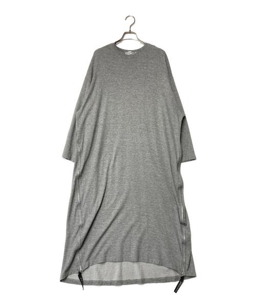 Americana（アメリカーナ）Americana (アメリカーナ) サイドジップカットソーワンピース グレー サイズ:表記なしの古着・服飾アイテム