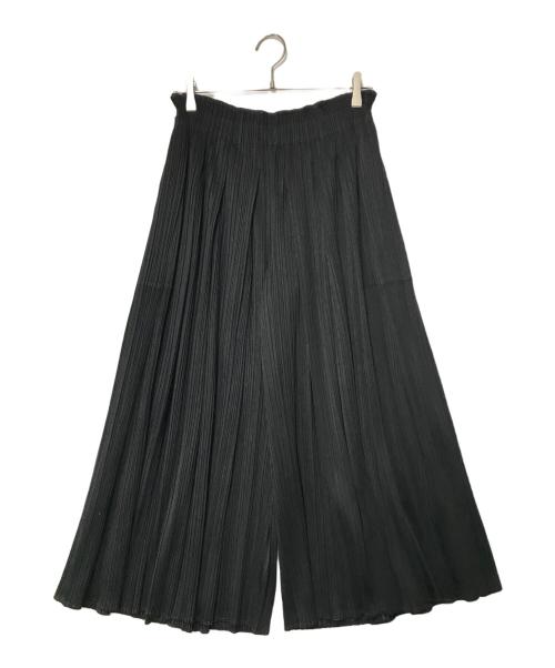 PLEATS PLEASE（プリーツプリーズ）PLEATS PLEASE (プリーツプリーズ) ワイドプリーツパンツ ブラック サイズ:2の古着・服飾アイテム