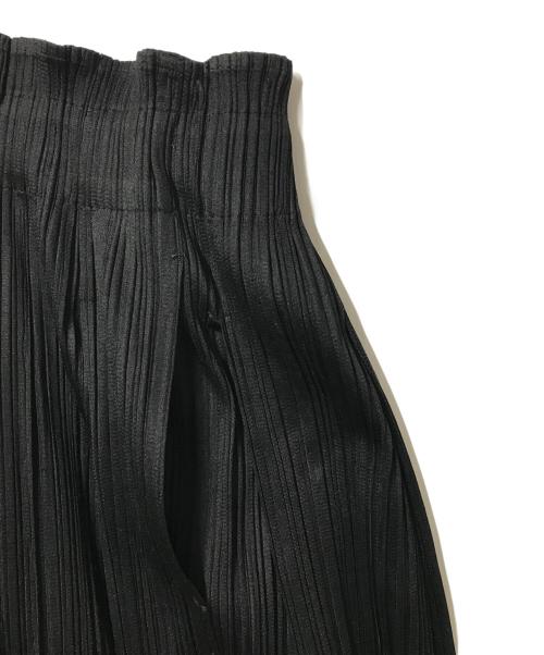 PLEATS PLEASE（プリーツプリーズ）PLEATS PLEASE (プリーツプリーズ) ワイドプリーツパンツ ブラック サイズ:2の古着・服飾アイテム