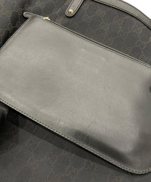 GUCCI（グッチ）GUCCI (グッチ) GGキャンバストートバッグ ブラックの古着・服飾アイテム