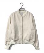 Spick and Spanスピックアンドスパン）の古着「ツイードブルゾン」｜アイボリー