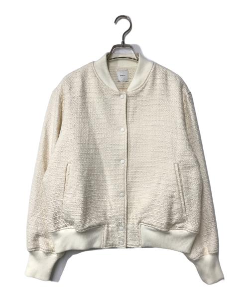 Spick and Span（スピックアンドスパン）Spick and Span (スピックアンドスパン) ツイードブルゾン アイボリー サイズ:38の古着・服飾アイテム